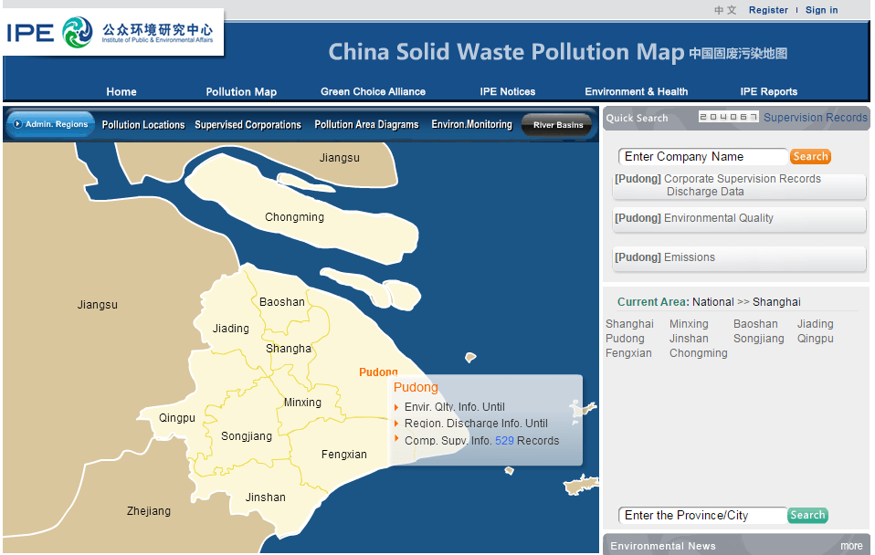 IPE Waste Map