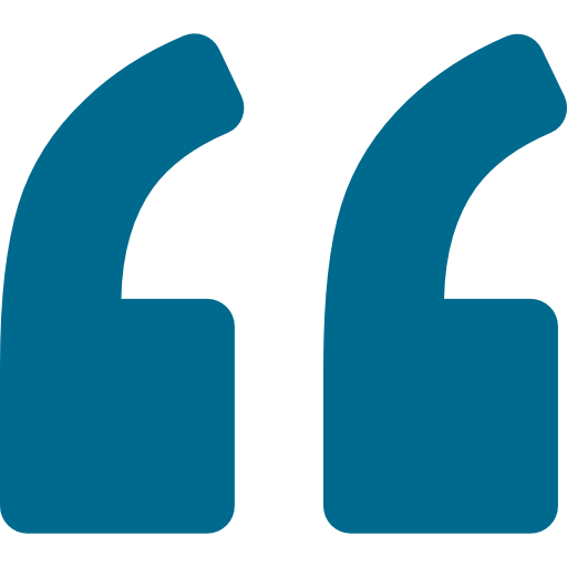 blue quote icon