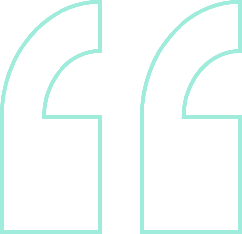 light blue outlined quote