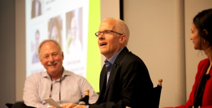 Chris DeCardy, of the Packard Foundation, speaks at the Climate Solutions Convening