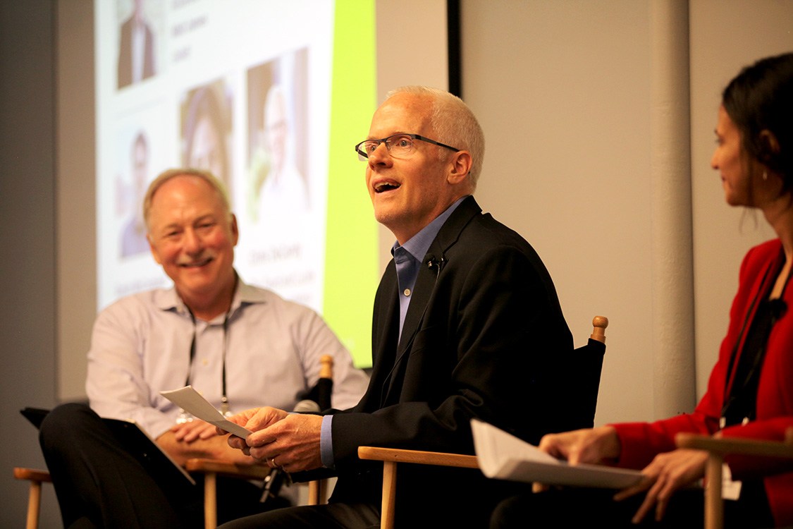 Chris DeCardy, of the Packard Foundation, speaks at the Climate Solutions Convening