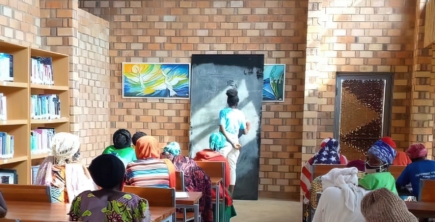 A classroom in Rwanda.