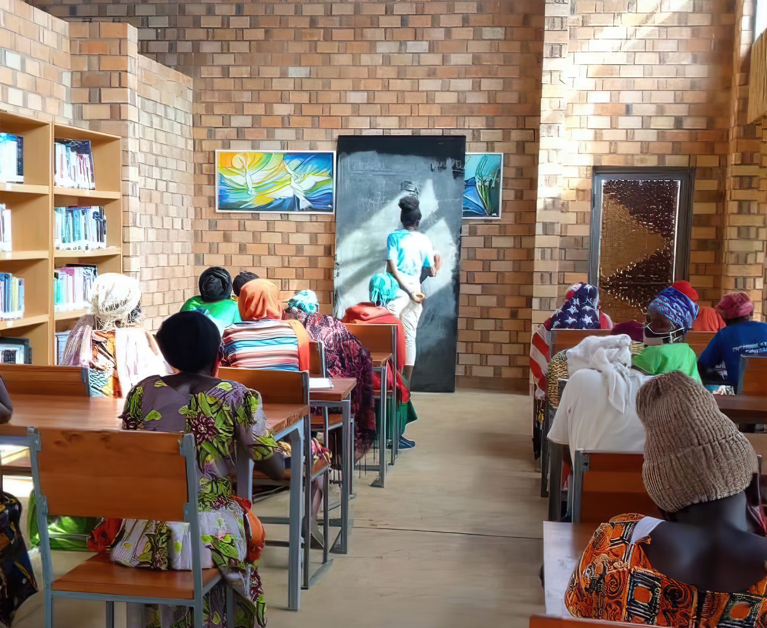 A classroom in Rwanda.