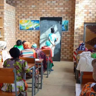 A classroom in Rwanda.