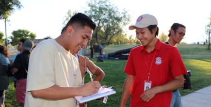 Volunteers from Nevada Asian Community Development Council (partner of the Alliance for Youth Organizing, a Tides Foundation Healthy Democracy Fund grantee partner)